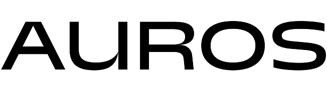 Brand logo reading 'Auros' with stylized letter A featuring a golden sunrise or arc above it.